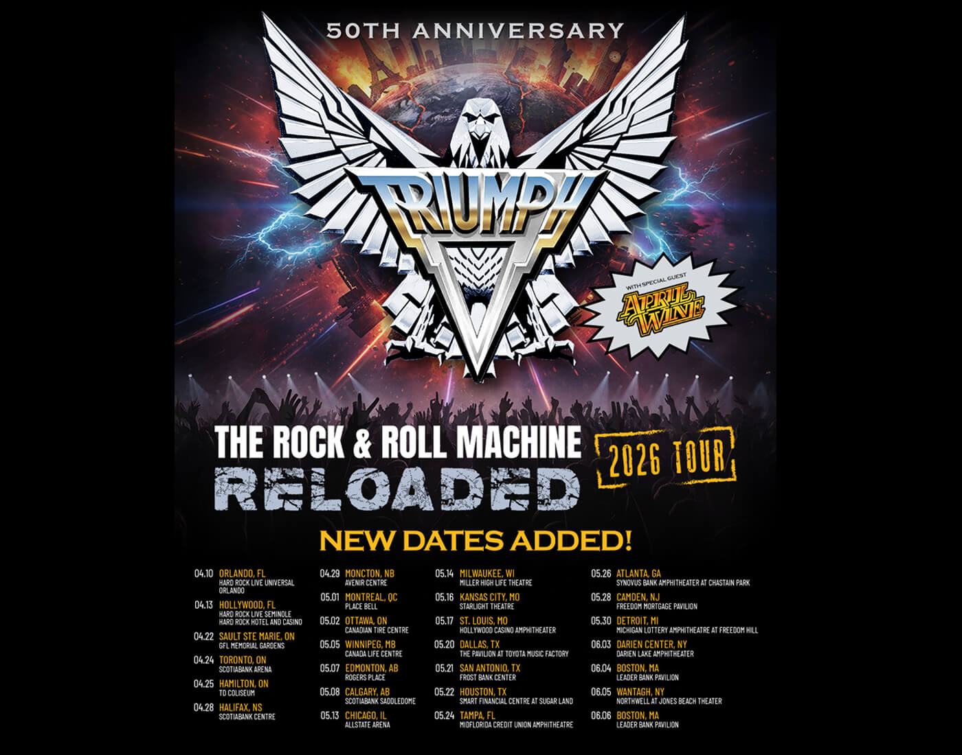Rock & Roll Machine Reloaded 2026 Tour